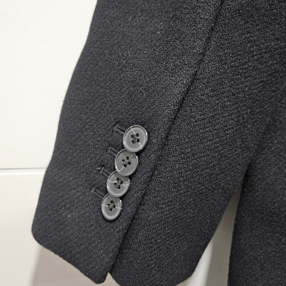 Madewell Blazer Top Coat - Black Wool Insuluxe Cashmere Single Breasted 90s - Picture 9 of 11